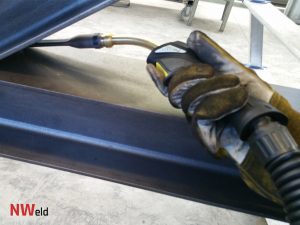 Narrow-gap welding set