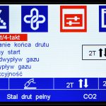 SPARTUS® MasterMIG 250PFC Synergy - interfejs w języku polskim